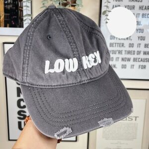 LOW KEY Distressed Dad Cap